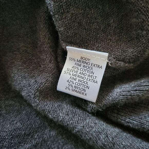 Saks Fifth Avenue extra fine merino wool blend oversized sweater Super Soft! - Picture 7 of 7